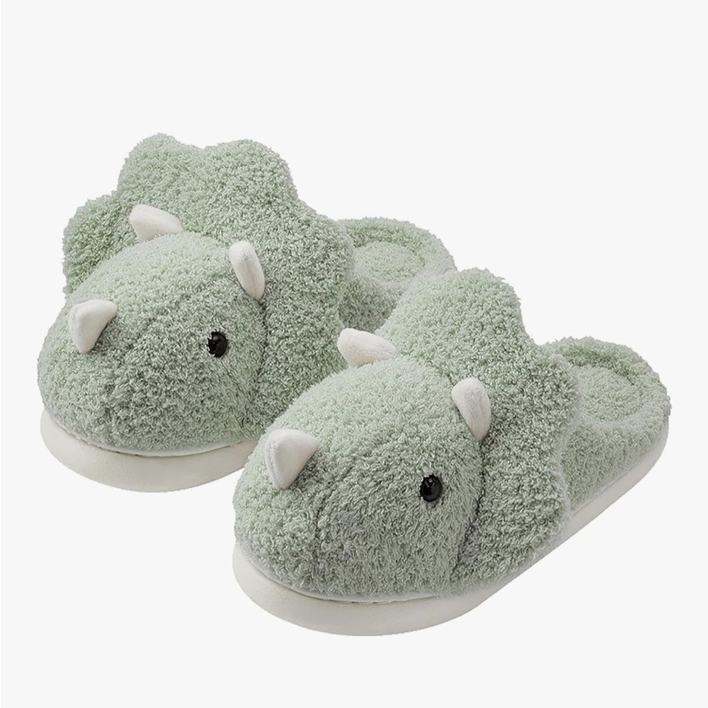 Unisex Dinosaur Plush House Slippers 10